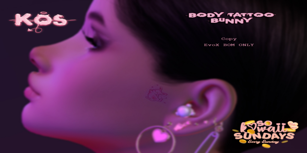 Bunny Tattoo - EvoX	&lt;a href=&quot;http://maps.secondlife.com/secondlife/Lavender/102/174/501&quot;&gt;Teleport&lt;/a&gt;