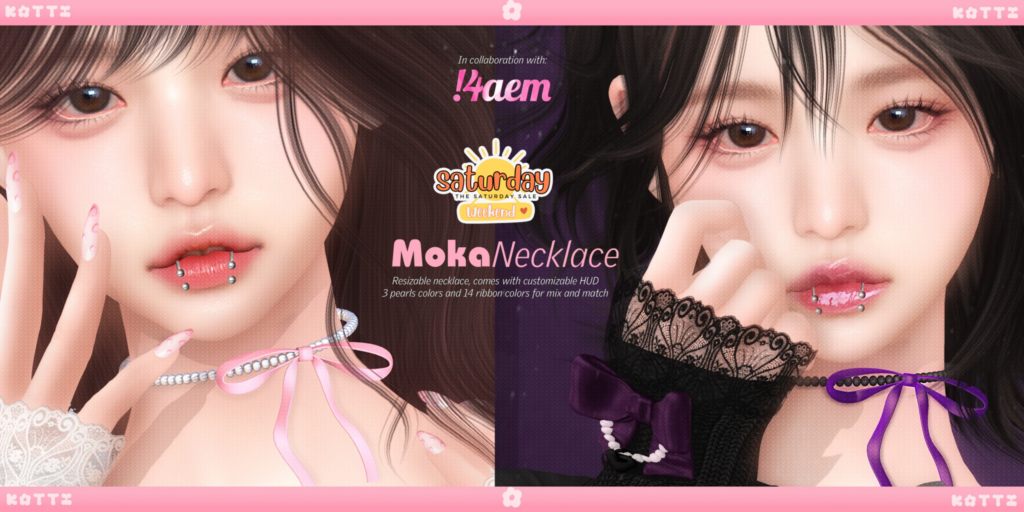 Moka Necklace	&lt;a href=&quot;https://maps.secondlife.com/secondlife/Dream%20Lake/124/124/184&quot;&gt;Teleport&lt;/a&gt;