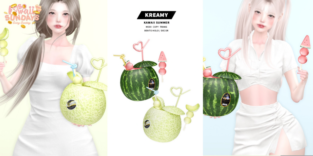 Kawaii Summer Holdable &amp; Decor	&lt;a href=&quot;https://maps.secondlife.com/secondlife/Stay/185/20/900&quot;&gt;Teleport&lt;/a&gt;