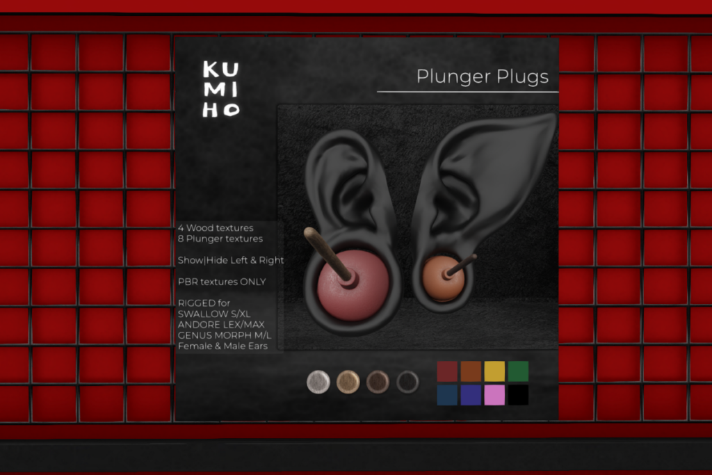 Plunger Plugs - see ad for fits, L$325 each