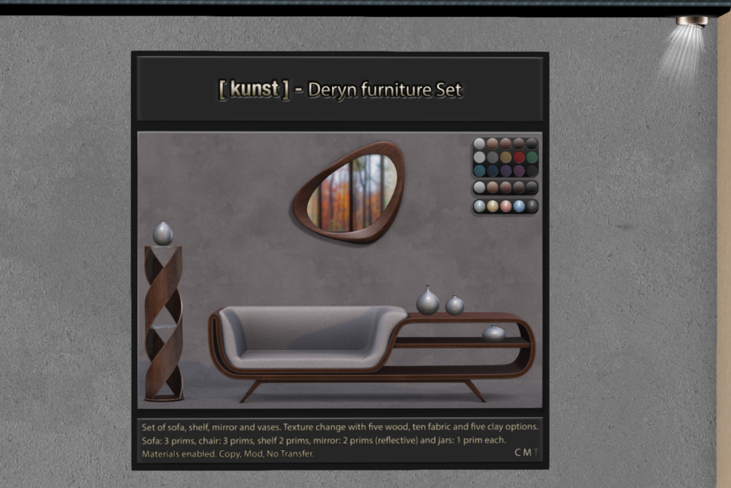 Deryn Furniture Set, L$395