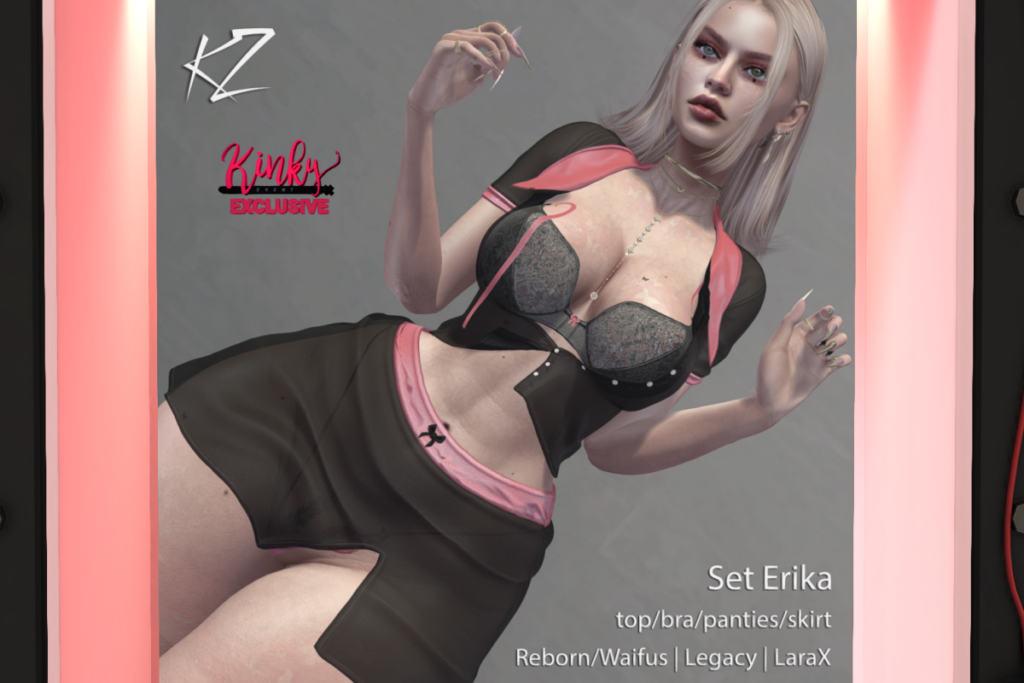 Erika Set - Legacy/MaitreyaX/Reborn/+mods, L$220-L$280 each/L$450-L$550 each FP/L$1300 MP