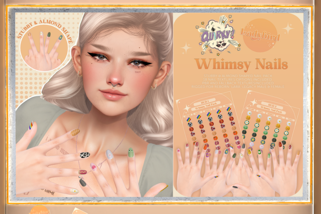 Whimsy Nails - Legacy F+M/Maitreya/Reborn, L$399