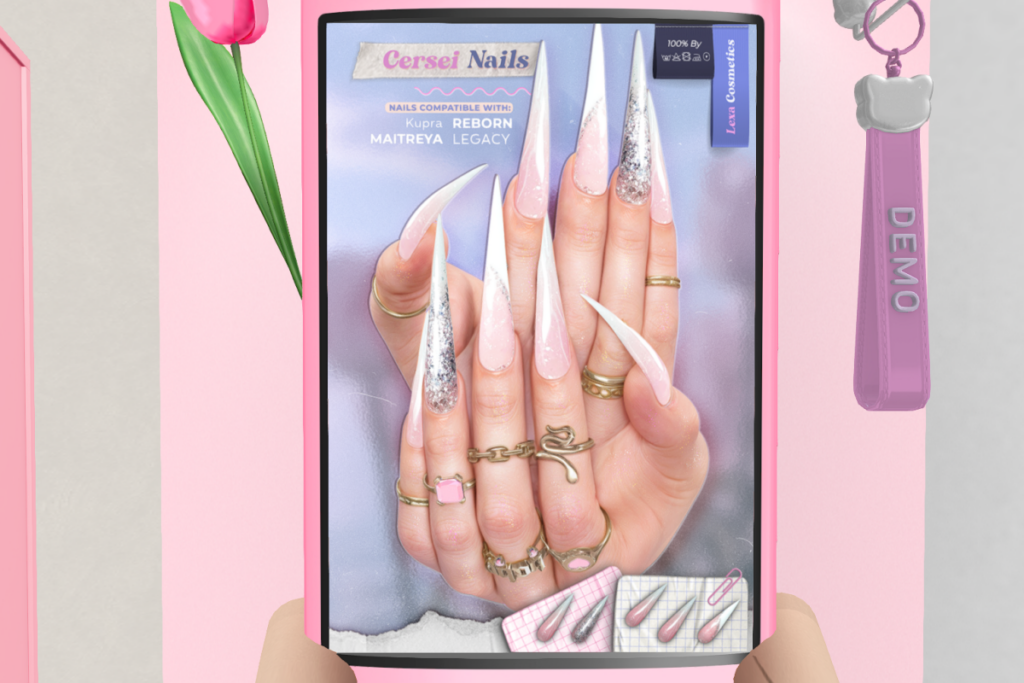 Cersei Nail Set - Inithium/Legacy/Maitreya/Reborn, L$199