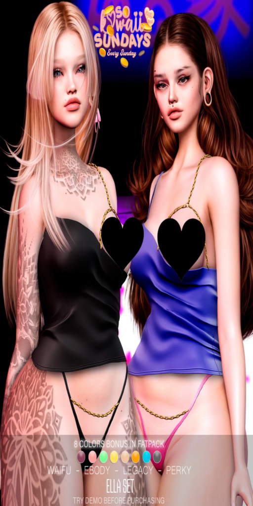 Ella Set - Legacy/Reborn/+mods	&lt;a href=&quot;http://maps.secondlife.com/secondlife/Crystal%20Isle/122/129/60&quot;&gt;Teleport&lt;/a&gt;