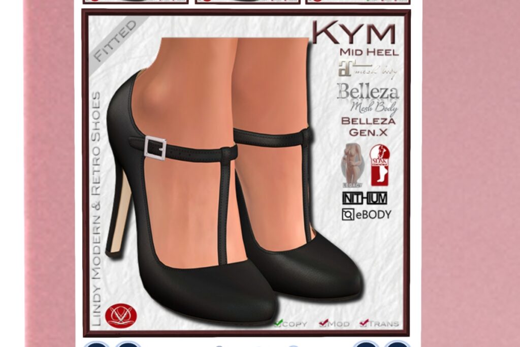 Kym Heels - BellezaOG/GenX/Inithium/Legacy/Maitreya/Reborn/Slink, L$140 each/L$418 FP
