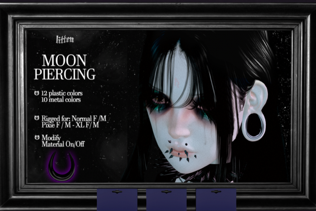 Moon Piercing - Swallow Gauged, L$299 each