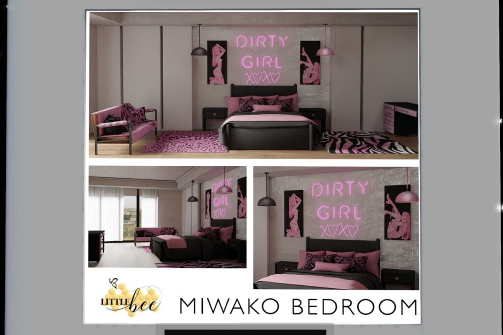 Miwako Bedroom Decor Set, L$1999