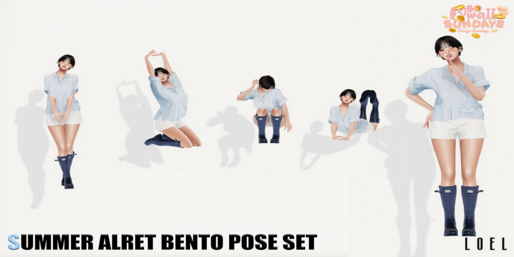 Summer Alret Poses	&lt;a href=&quot;http://maps.secondlife.com/secondlife/Stargazer%20Galaxy/101/47/3118&quot;&gt;Teleport&lt;/a&gt;