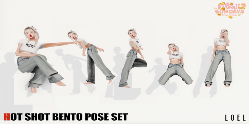 Hot Shot Poses	&lt;a href=&quot;http://maps.secondlife.com/secondlife/Stargazer%20Galaxy/101/47/3118&quot;&gt;Teleport&lt;/a&gt;