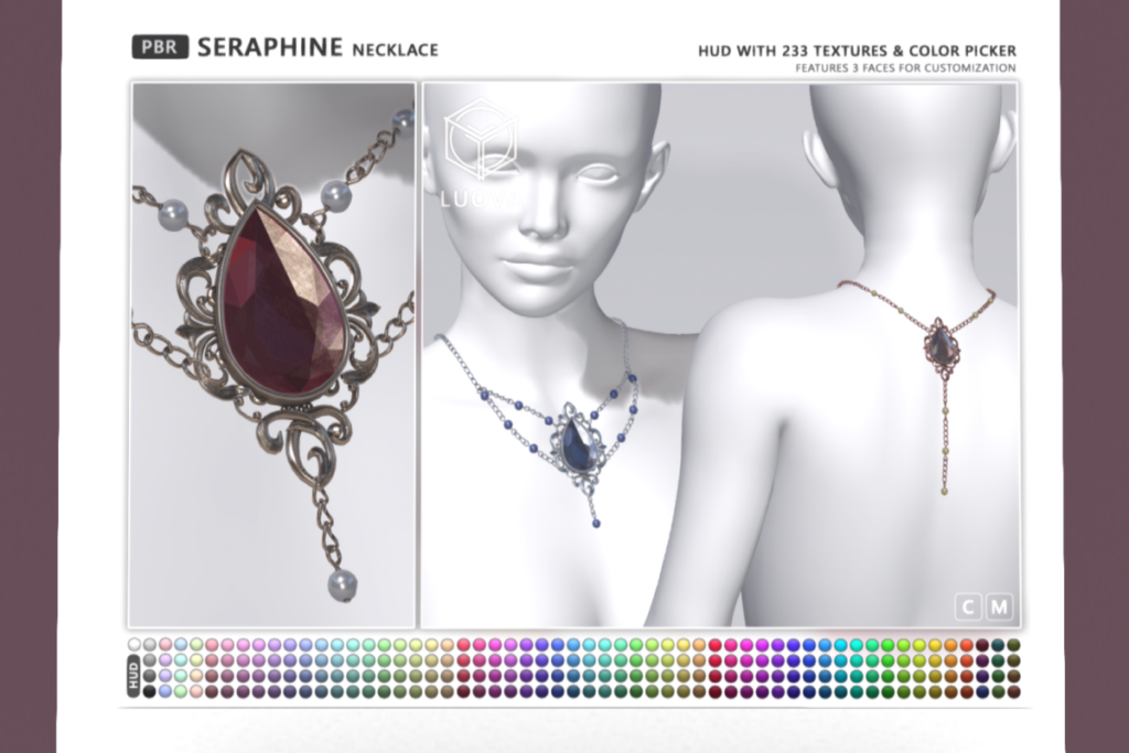 Seraphine Necklace - Legacy/MaitreyaX/Reborn, L$240 each/L$480 FP