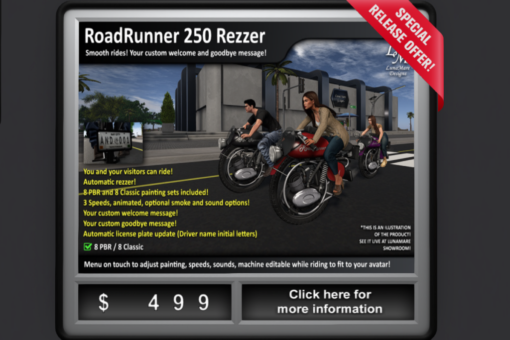 RoadRunner 250 Rezzer, L$499