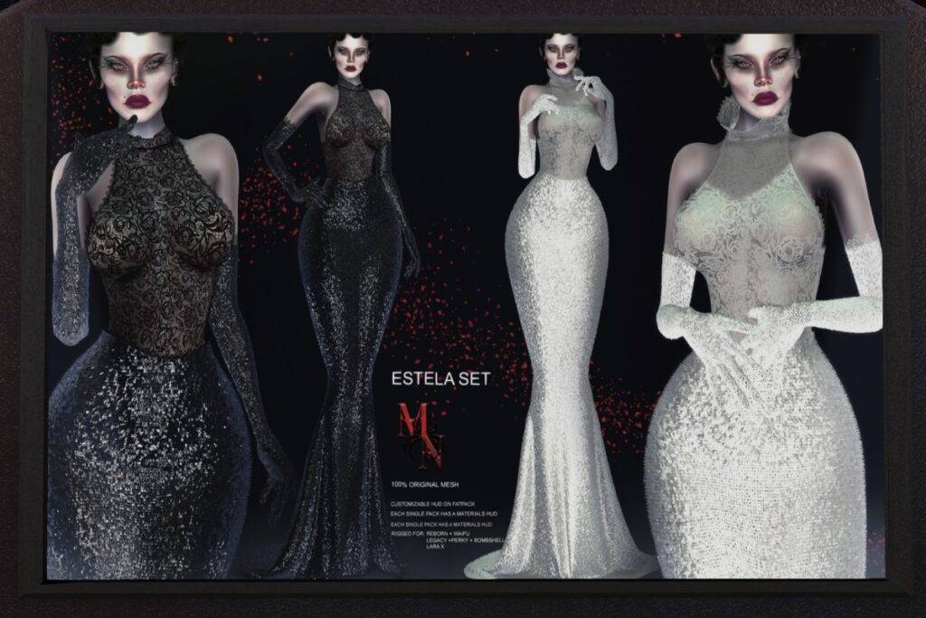 Estela Set - Legacy/MaitreyaX/Reborn/+mods, L$250-L$399 each/L$1750-L$2250 each FP