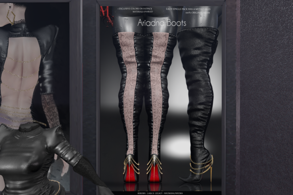 Ariadna Boots - Legacy/MaitreyaX/Reborn, L$350 each/L$2050 each FP