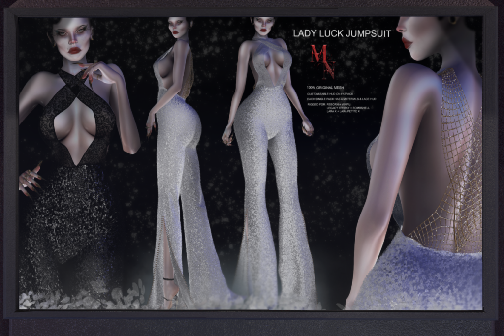 Luck Jumpsuit - Legacy/MaitreyaX/Reborn/+mods, L$288 each/L$1888 FP