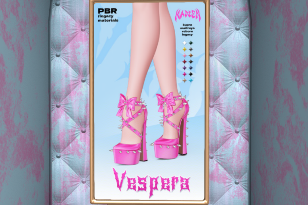 Vespera Heels - Inithium/Legacy/Maitreya/Reborn, L$395