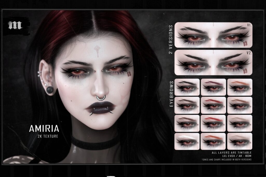 Amiria Eyebrows - AkX/EvoX, L$400 FP