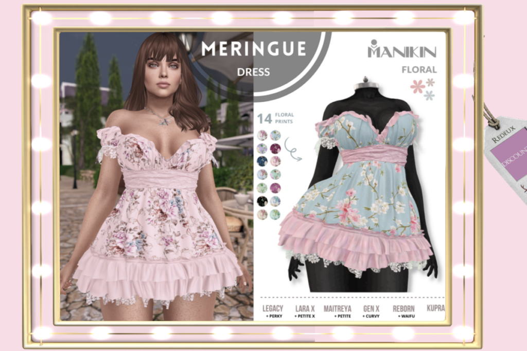 Meringue Dress - GenX/Inithium/Legacy/Maitreya/Reborn/+mods, L$630