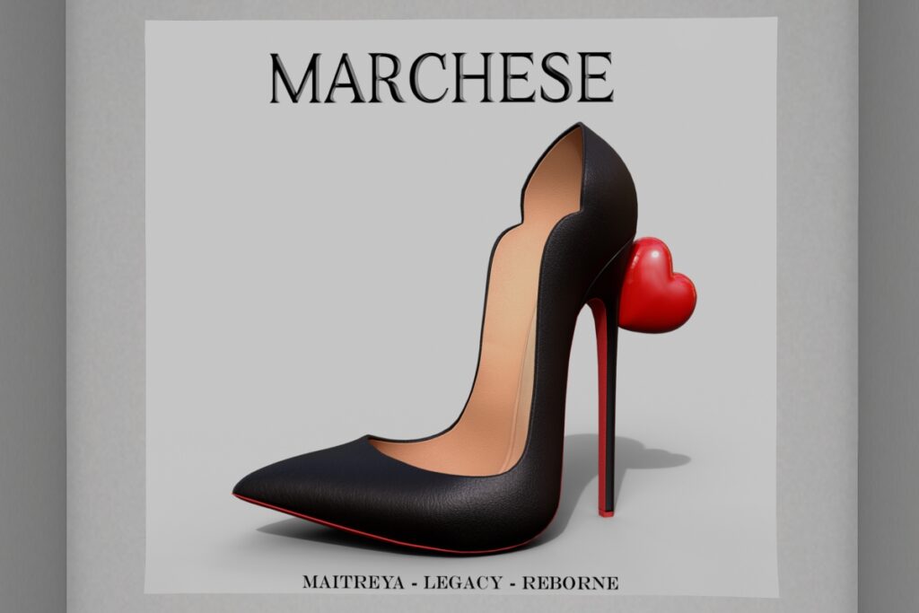 Scarpin Heart Heels - Legacy/Maitreya/Reborn, L$349 FP