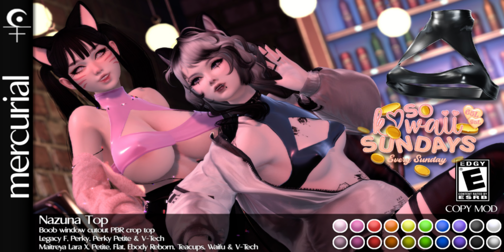 Nazuna Top - Legacy/MaitreyaX/Reborn/+mods	&lt;a href=&quot;http://maps.secondlife.com/secondlife/Embrace%20the%20Ocean/111/171/1096&quot;&gt;Teleport&lt;/a&gt;