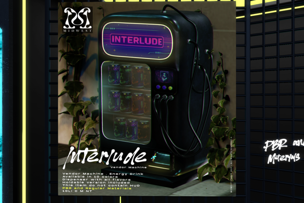 Interlude Vendor Machine, L$325 each/L$999 FP