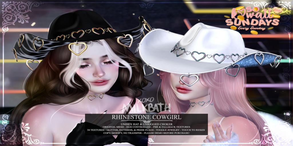 Rhinestone Cowgirl Accessories	&lt;a href=&quot;http://maps.secondlife.com/secondlife/Mukti/128/13/953&quot;&gt;Teleport&lt;/a&gt;