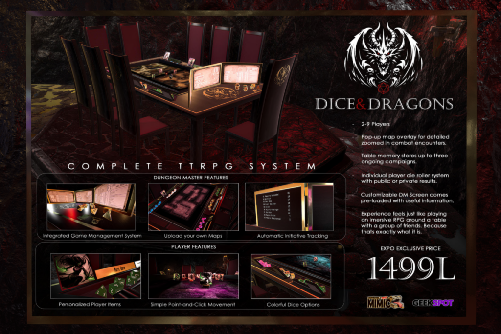 Dice &amp; Dragons Table, L$1499