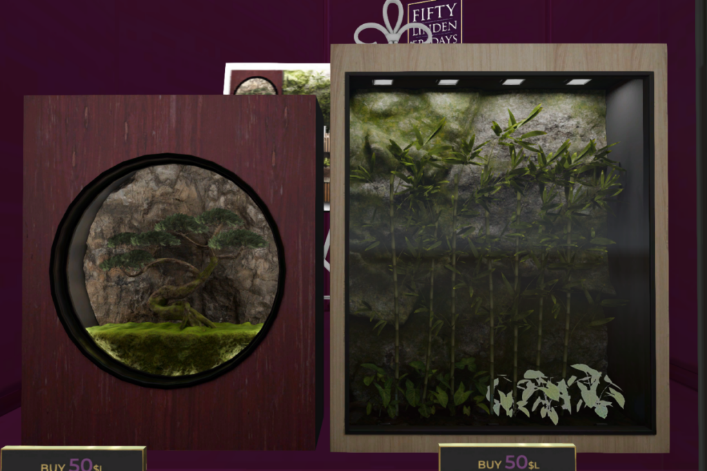 Nature Walls 5 &amp; 6	&lt;a href=&quot;http://maps.secondlife.com/secondlife/MINIMAL%20Gallery/81/130/27&quot; target=&quot;_blank&quot;&gt;Teleport&lt;/a&gt;