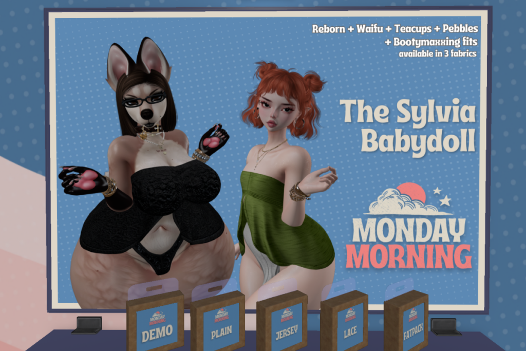 The Sylvia Babydoll - Reborn/+mods, L$499 each/L$1199 FP