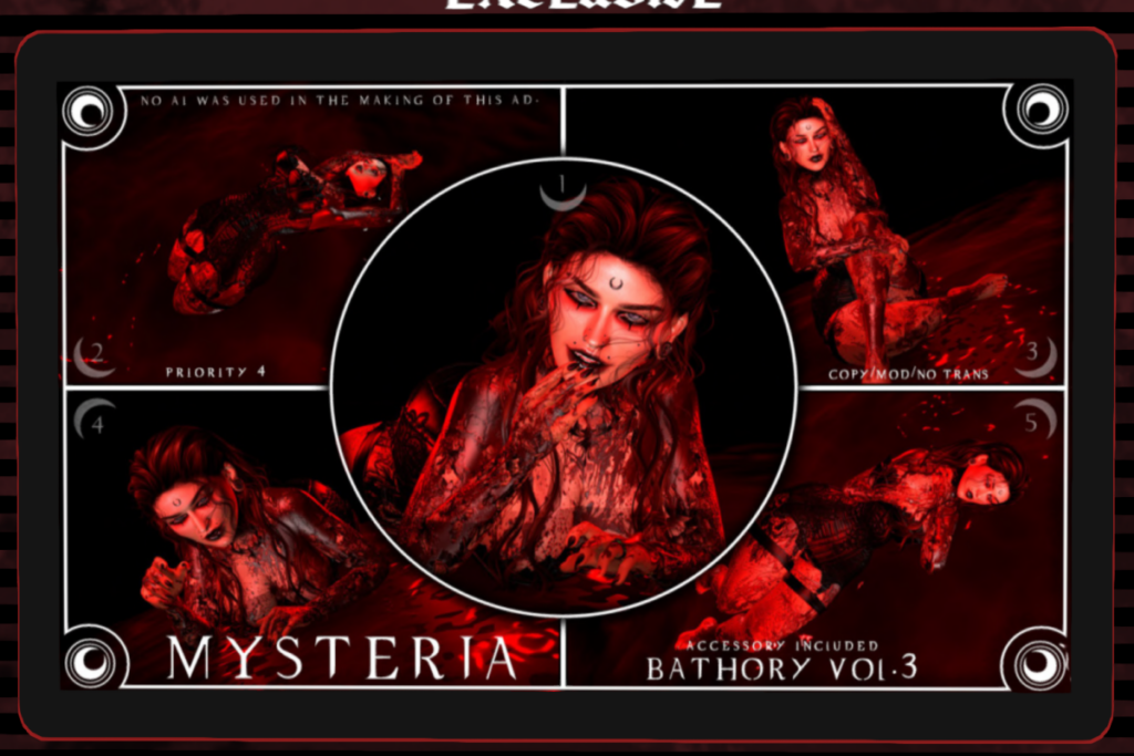 Bathory Vol.3 Poses, L$40 each/L$350 FP