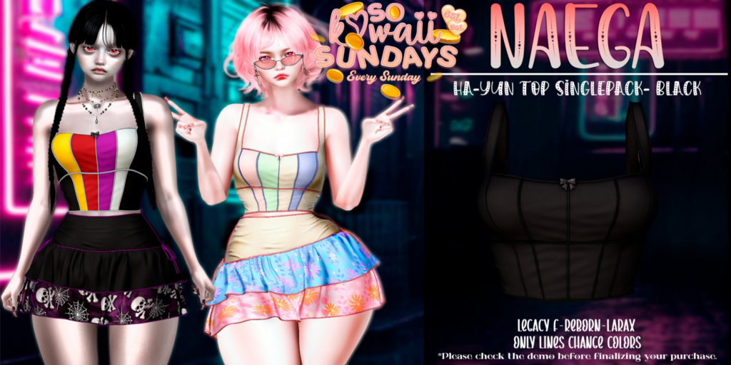 Ha-Yun Top - Legacy/MaitreyaX/Reborn	&lt;a href=&quot;http://maps.secondlife.com/secondlife/Bloomfield/155/17/2501&quot;&gt;Teleport&lt;/a&gt;
