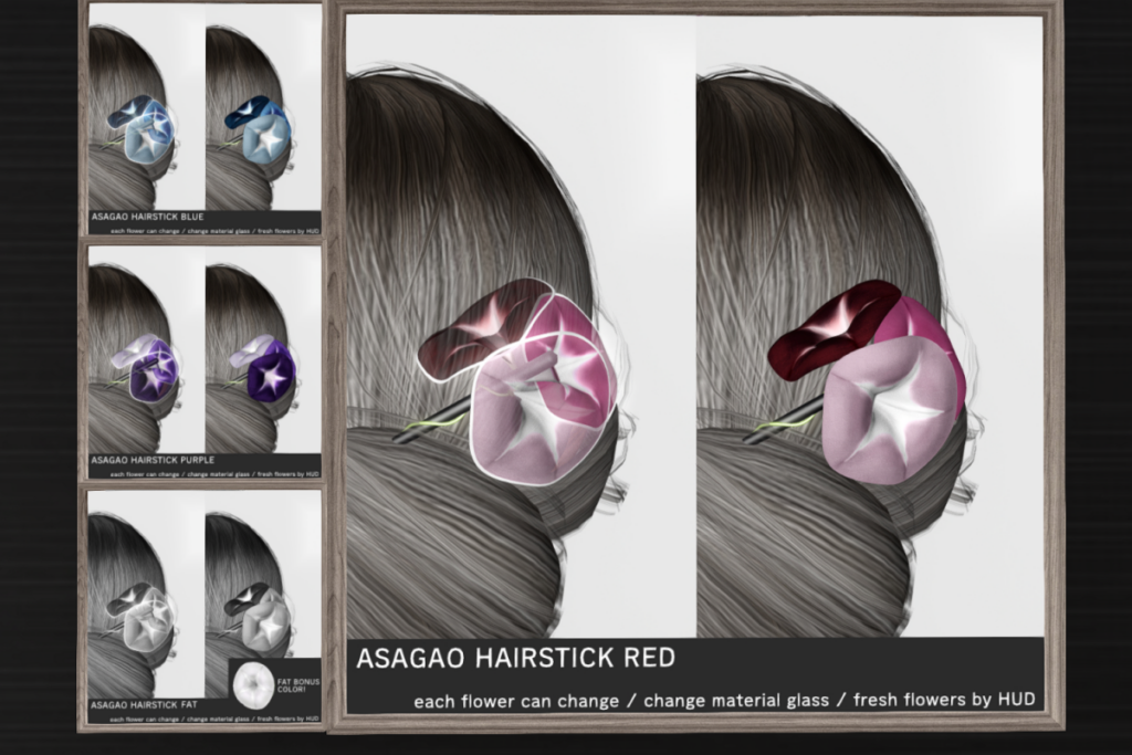 Asagao Hair Stick, L$280 each