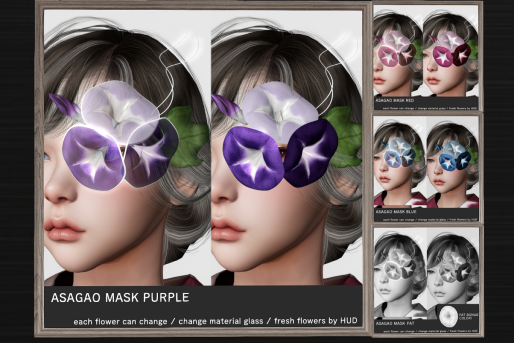 Asagao Mask, L$280 each