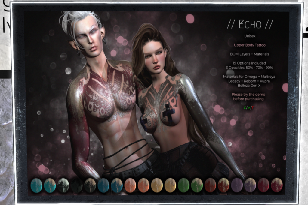 Echo Body Tattoo, L$199