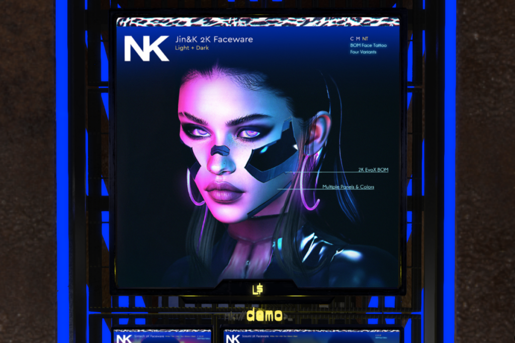 Jin&amp;K 2K Faceware - EvoX, L$200