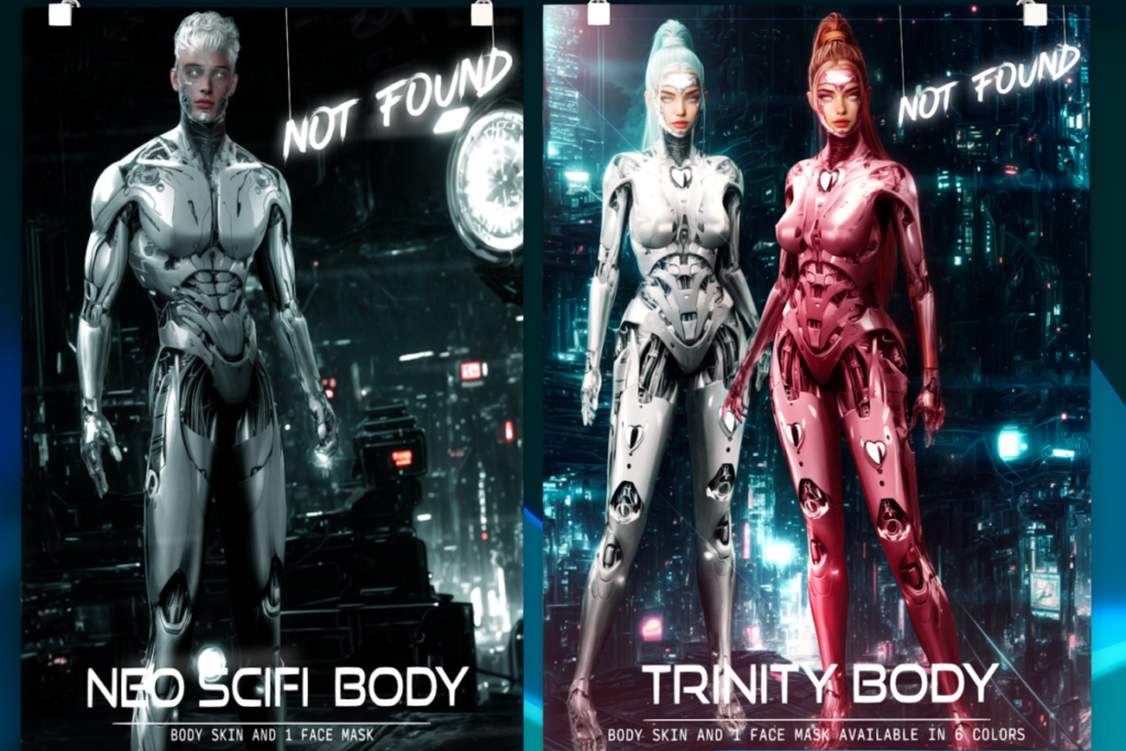 Neo SciFi Body Skin - BOM, L$699 | Trinity Body Skin - BOM, L$699