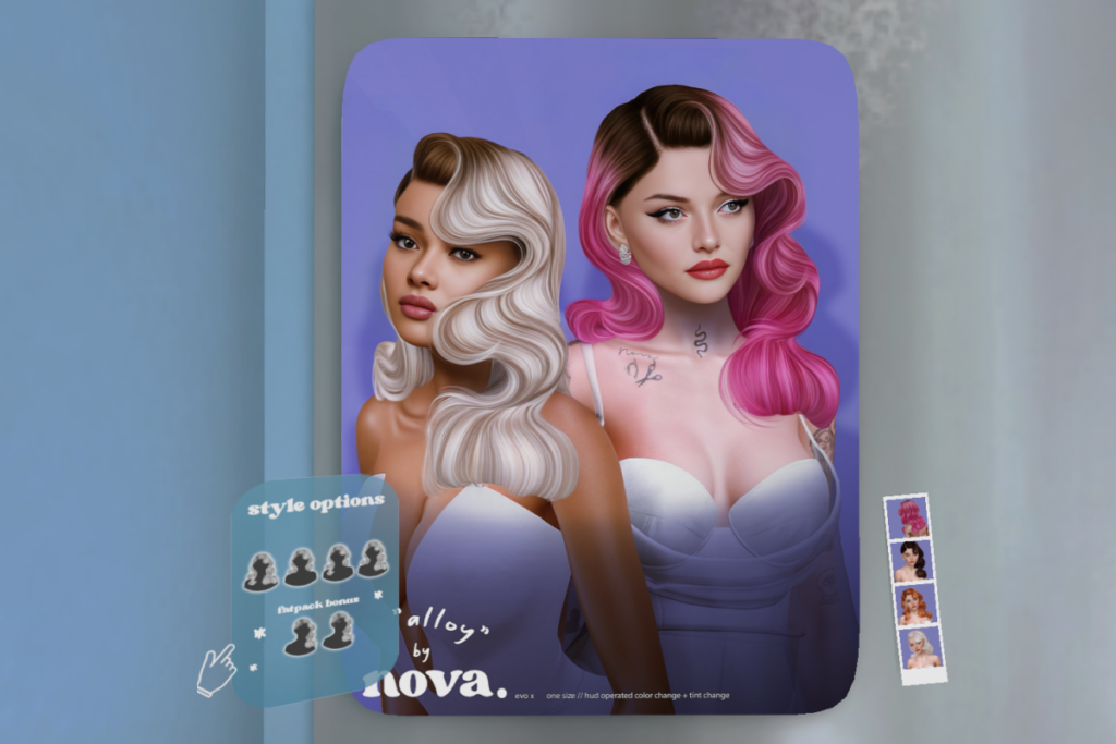 Alloy Hair, L$288 each/L$988 FP