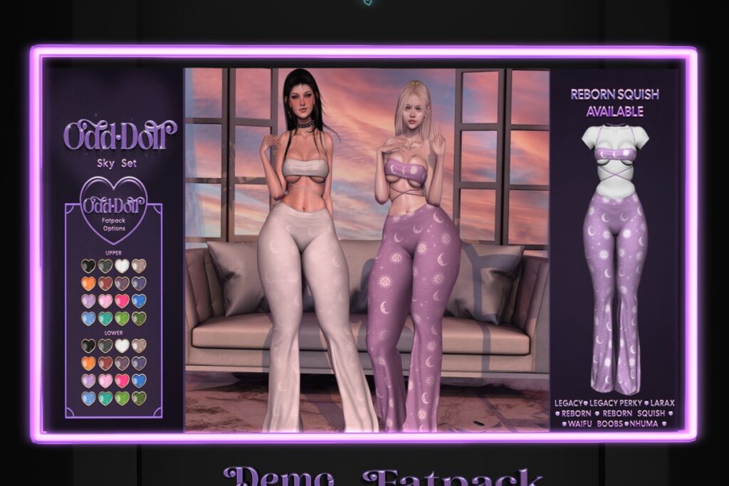 Sky Set - Legacy/MaitreyaX/Nhuma/Reborn/+mods, L$400 each/L$1999 FP