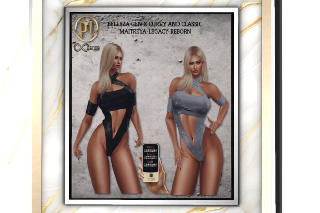 Lilie Bodysuit -GenX/Legacy/Maitreya/Reborn, L$250