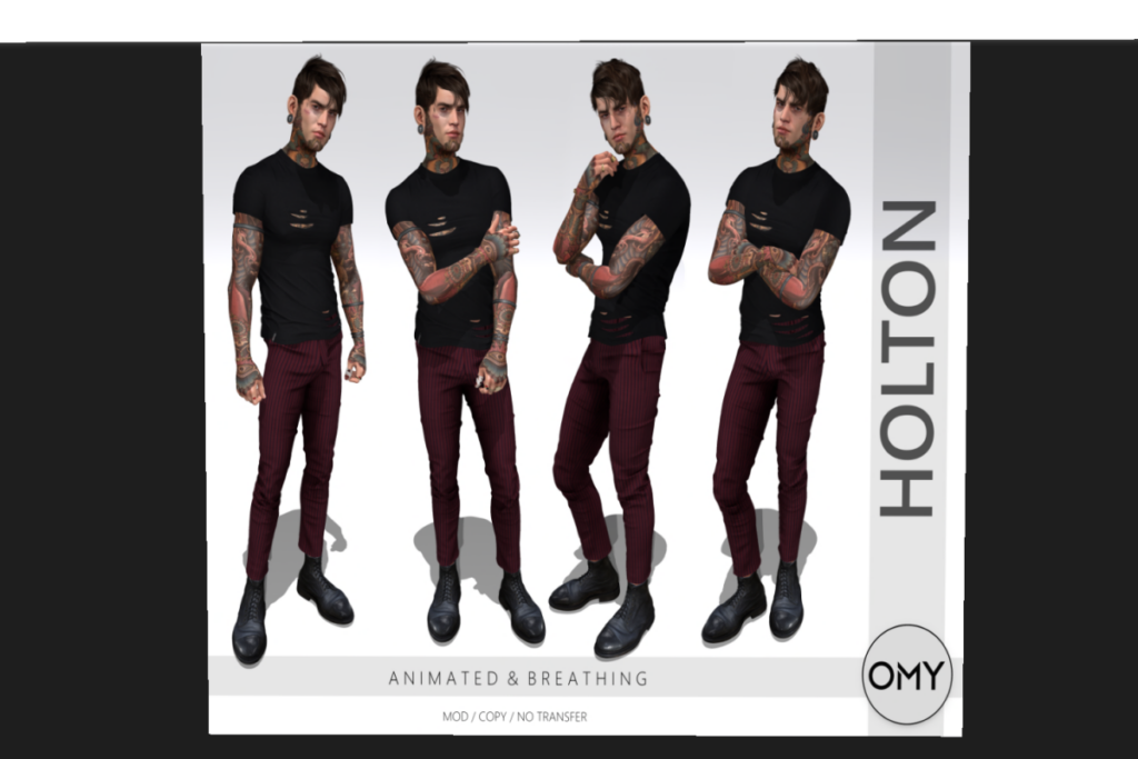 Holton Poses	&lt;a href=&quot;http://maps.secondlife.com/secondlife/OMY/120/91/28&quot;&gt;TELEPORT&lt;/a&gt;