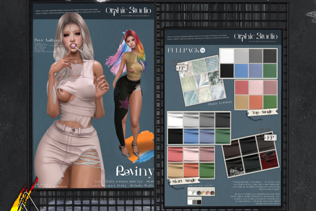 Reviny Top and Skirt - Legacy/MaitreyaX/Reborn/+mods, L$260-L$320 each/L$1260 each FP