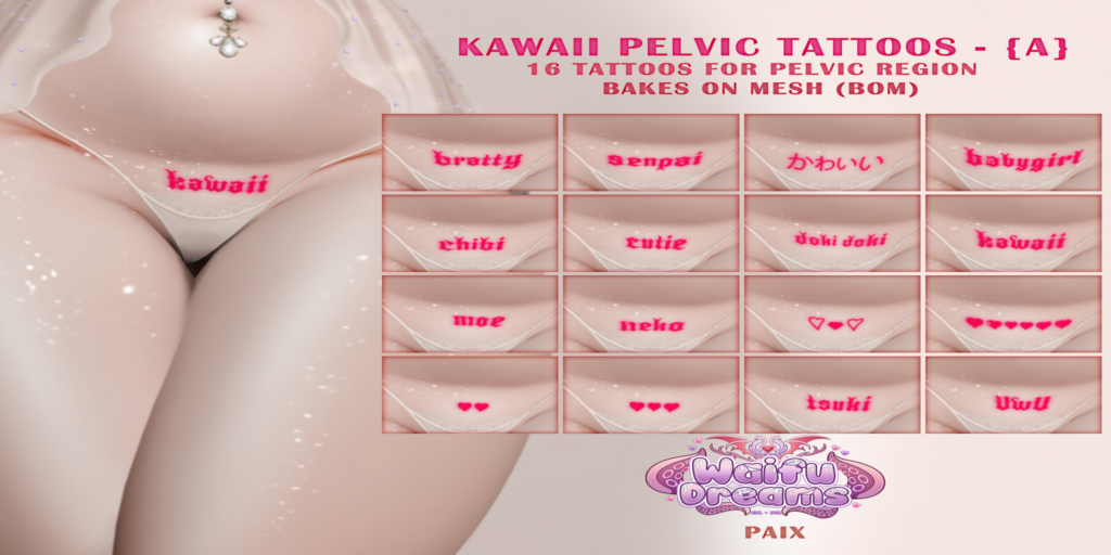 Kawaii Pelvic Tattoos