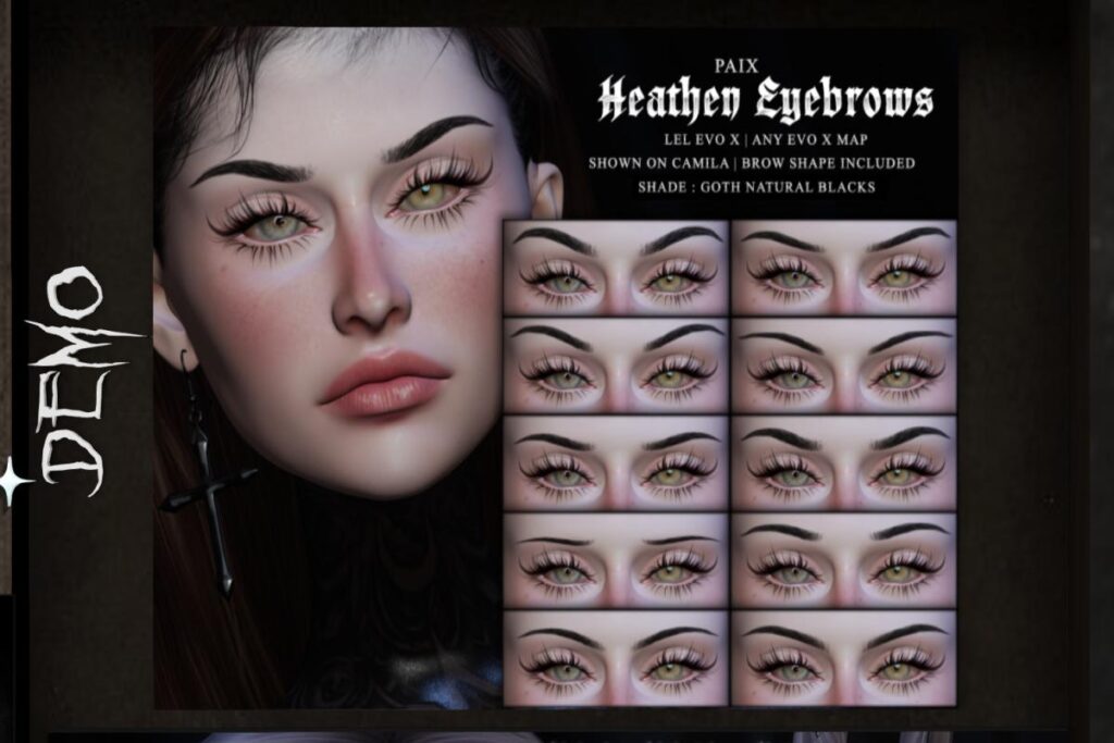Heathen Eyebrows - EvoX, L$499 FP