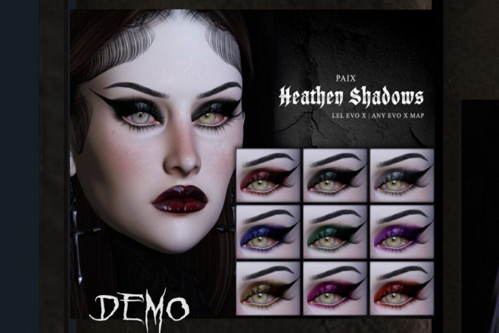 Heathen Eyeshadows - EvoX, L$199