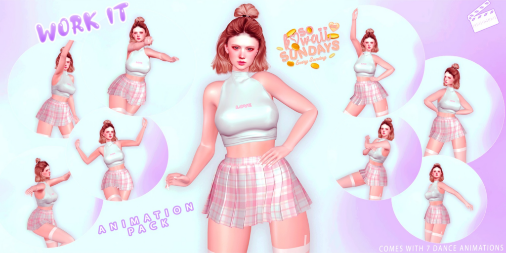Work It Animations	&lt;a href=&quot;http://maps.secondlife.com/secondlife/VELOUR/200/203/1965&quot;&gt;Teleport&lt;/a&gt;