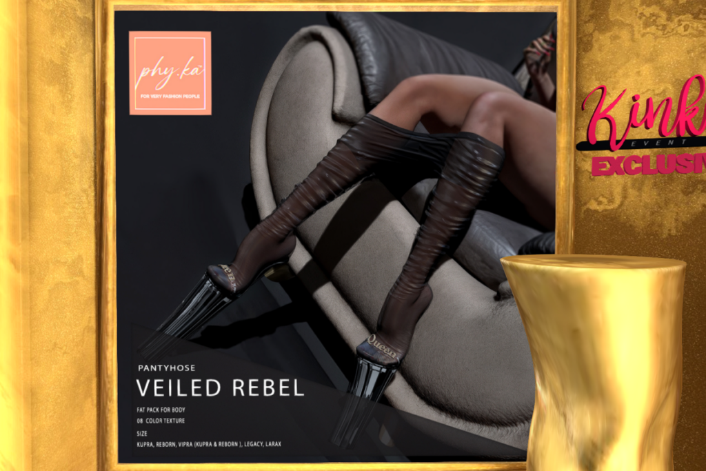 Veiled Rebel Pantyhose - Inithium/Legacy/MaitreyaX/Reborn/+mods, L$499 each/L$1199 FP