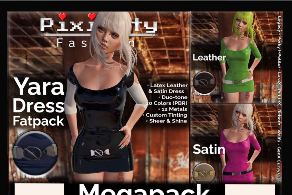 Yara Dress - GenX/Legacy/MaitreyaX/Reborn/+mods, L$499 each FP/L$899 MP