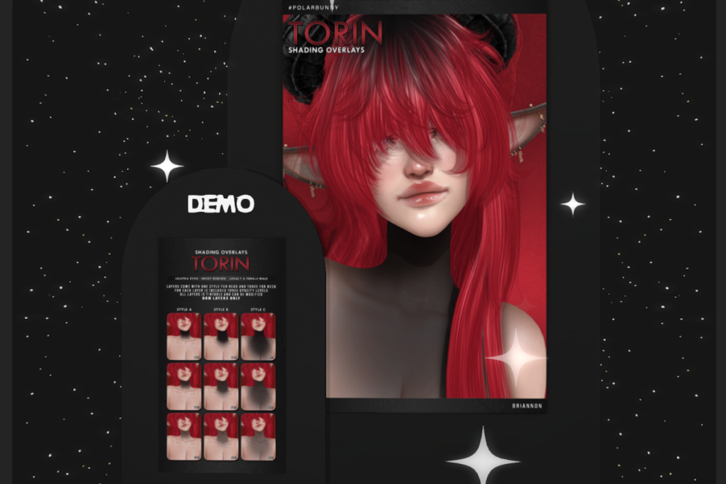 Torin Shading Overlays - EvoX/Legacy F+M/Reborn, L$199