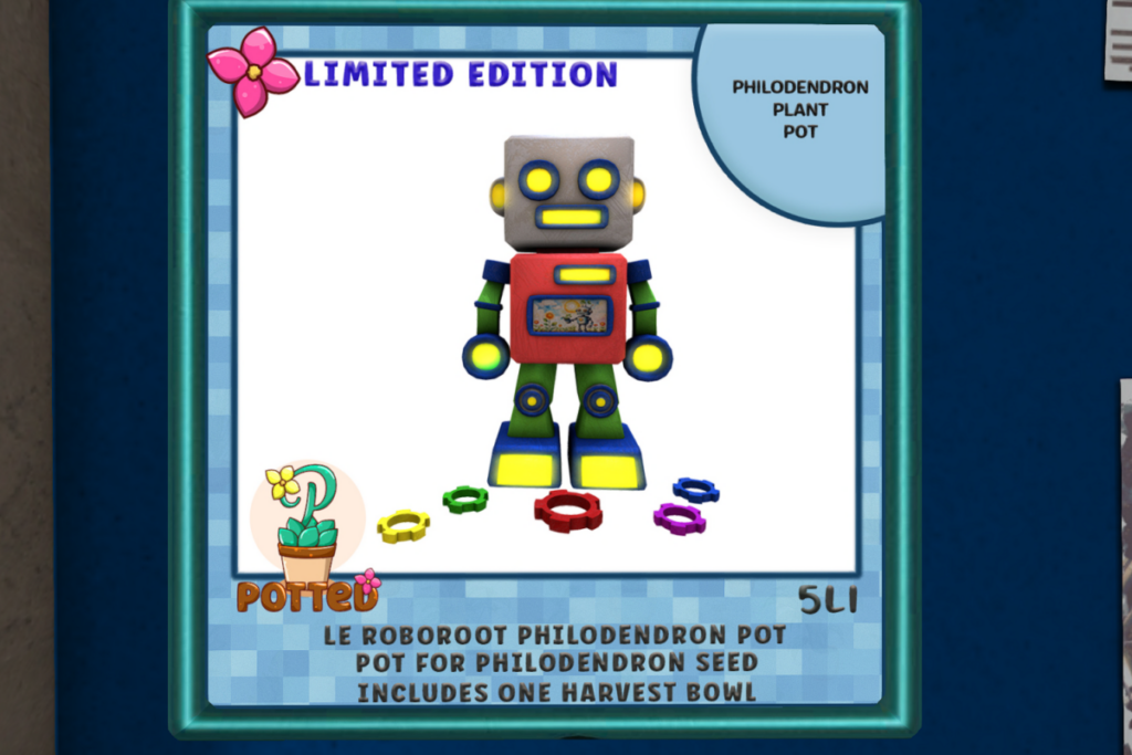 LE Roboroot Philodendron Pot, L$699