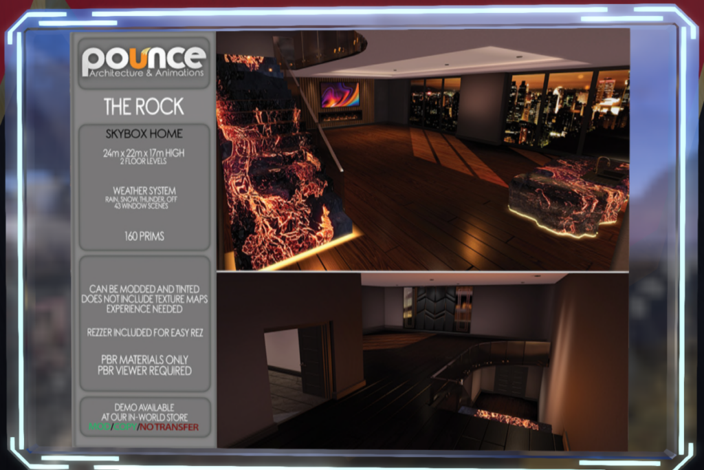 The Rock Skykbox, L$1500